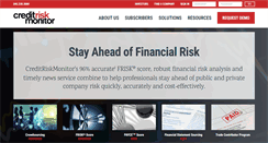 Desktop Screenshot of creditriskmonitor.com